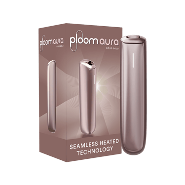 Ploom AURA Rose Gold paketi ve cihazı