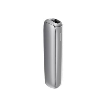 Ploom AURA Lunar Silver cihazının yan görünümü
