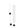 Ürün ölçüleriyle birlikte gösterilen Ploom AURA Glacier White Özel Desenli Ön Panel: 9,65cm yükseklik x 3,30 cm genişlik x 1,80 cm derinlik