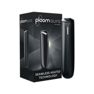 Ploom AURA Jet Black paketi ve cihazı
