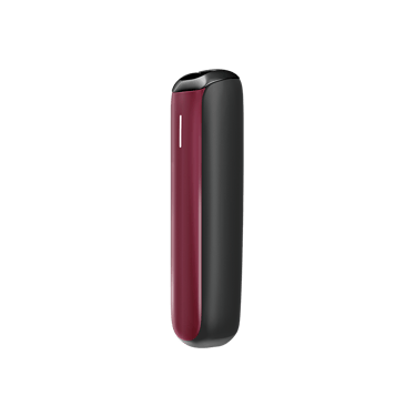 Dark Orchid renkli Ploom AURA ön panel aksesuarının yan görünümü.
