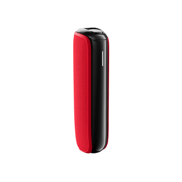 Lava Red Back Cover for Ploom AURA on device
